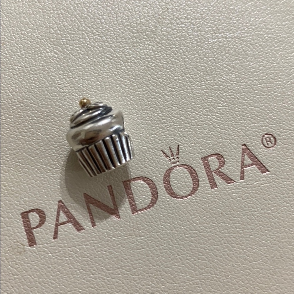 Pandora Authentic Cupcake Charm Two Tone !! - image 6